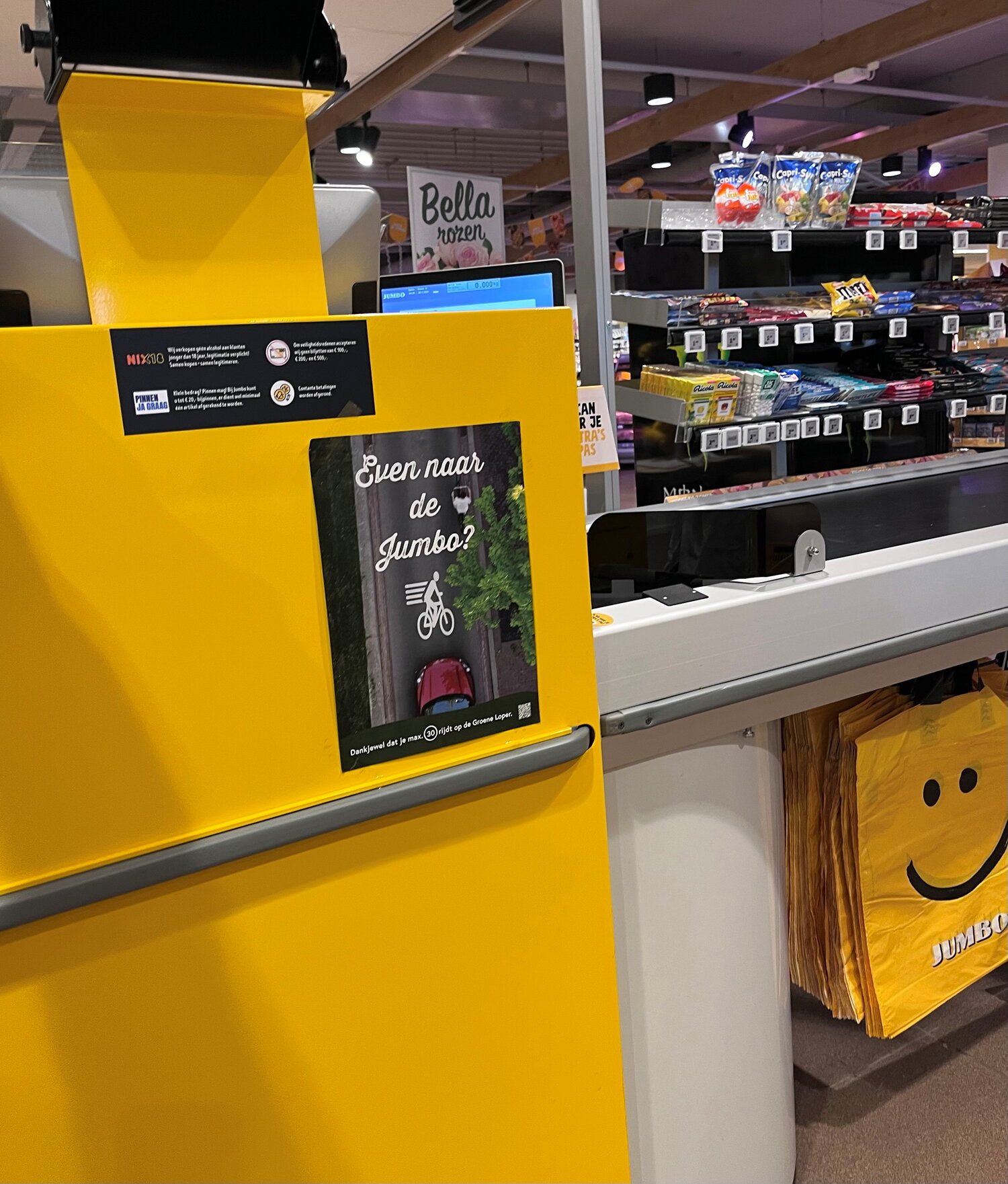 Poster over Groene Loper te zien in Jumbo