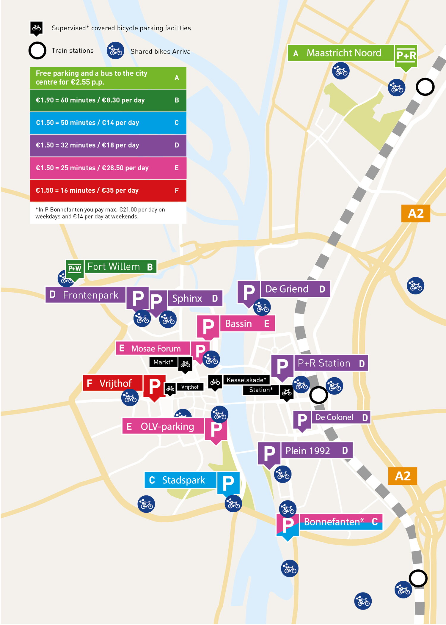 Flyer parking fees Maastricht 2026
