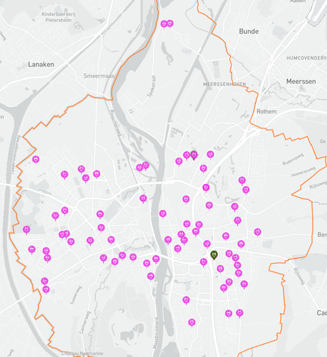 laadpalen maastricht locaties